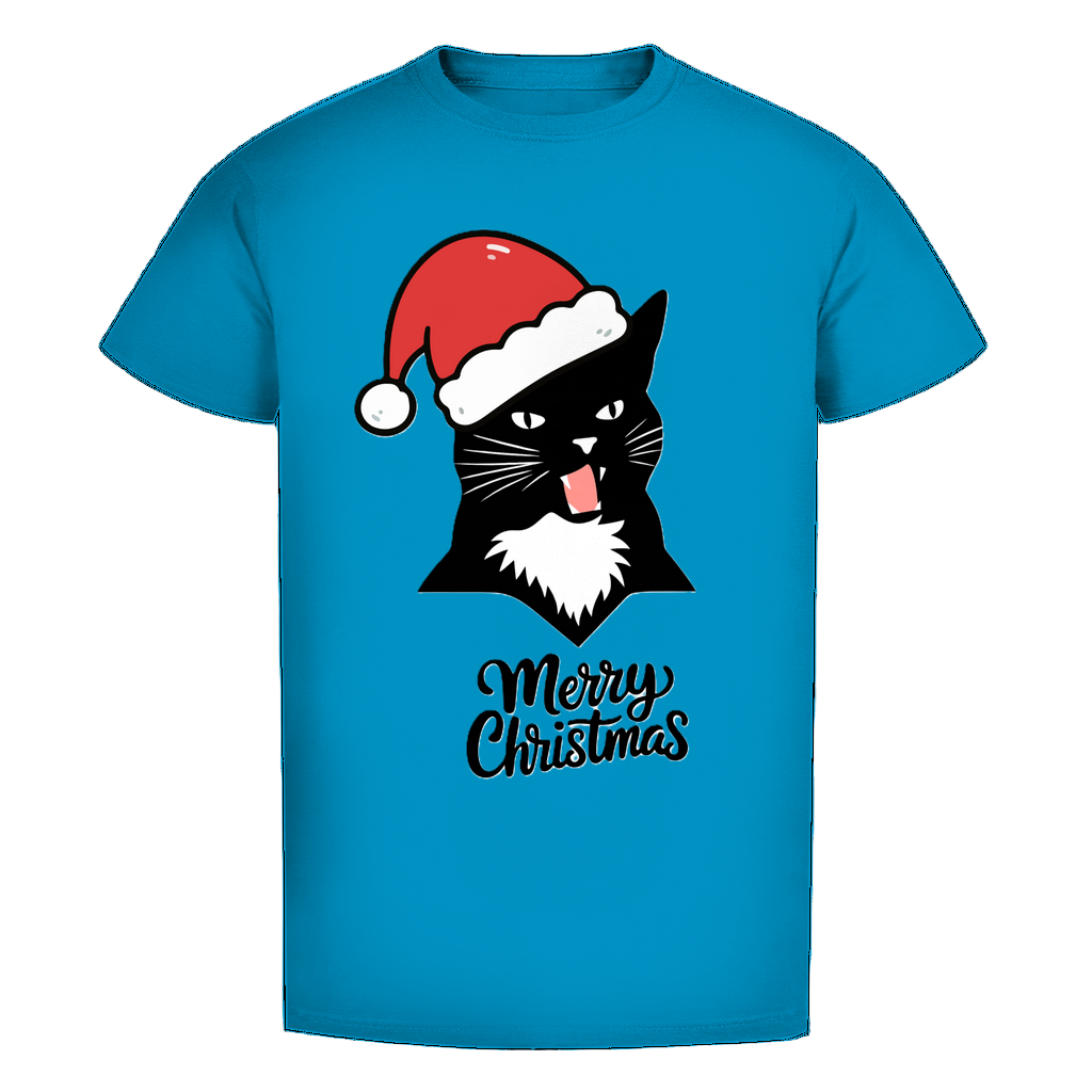 Herren Premium Bio T-Shirt Merry Christmas Angry Cat 1