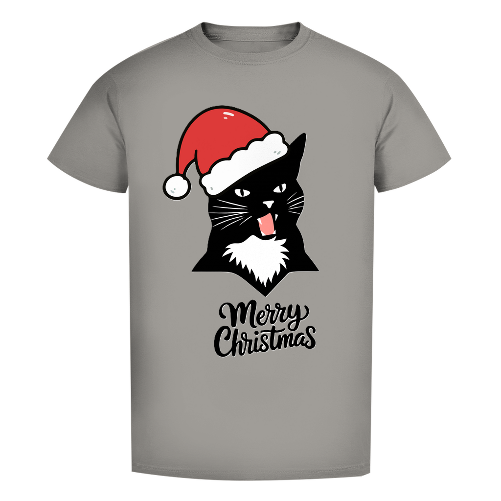 Herren Premium Bio T-Shirt Merry Christmas Angry Cat 1