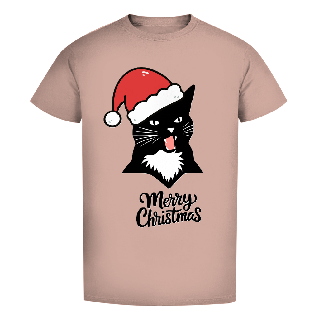 Herren Premium Bio T-Shirt Merry Christmas Angry Cat 1