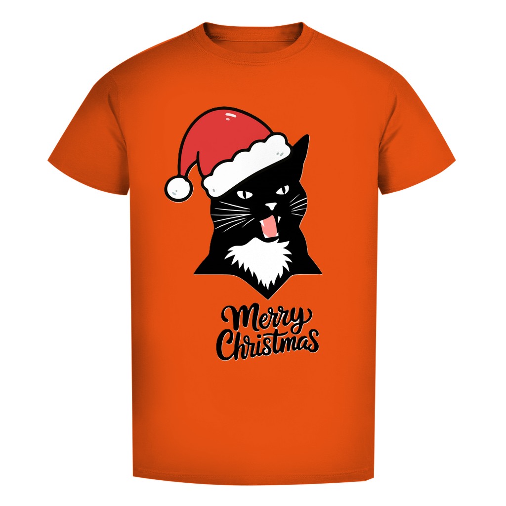 Herren Premium Bio T-Shirt Merry Christmas Angry Cat 1