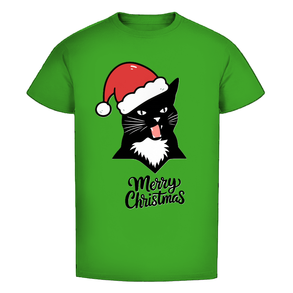 Herren Premium Bio T-Shirt Merry Christmas Angry Cat 1