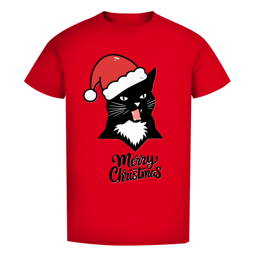 Herren Premium Bio T-Shirt Merry Christmas Angry Cat 1