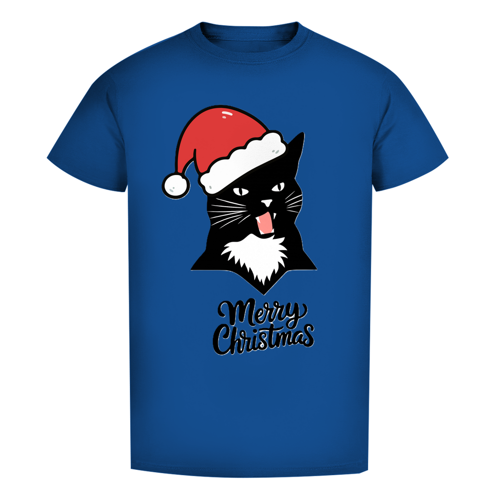 Herren Premium Bio T-Shirt Merry Christmas Angry Cat 1