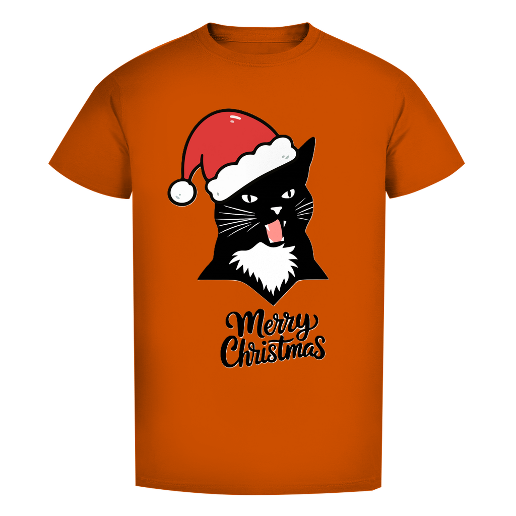 Herren Premium Bio T-Shirt Merry Christmas Angry Cat 1