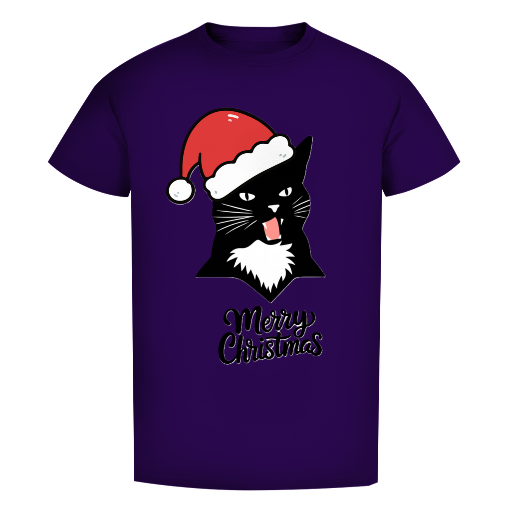 Herren Premium Bio T-Shirt Merry Christmas Angry Cat 1