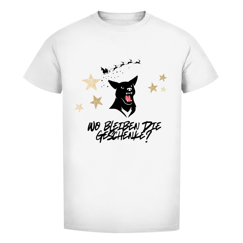 Herren Premium Bio T-Shirt Wo bleiben die Geschenke? Dog