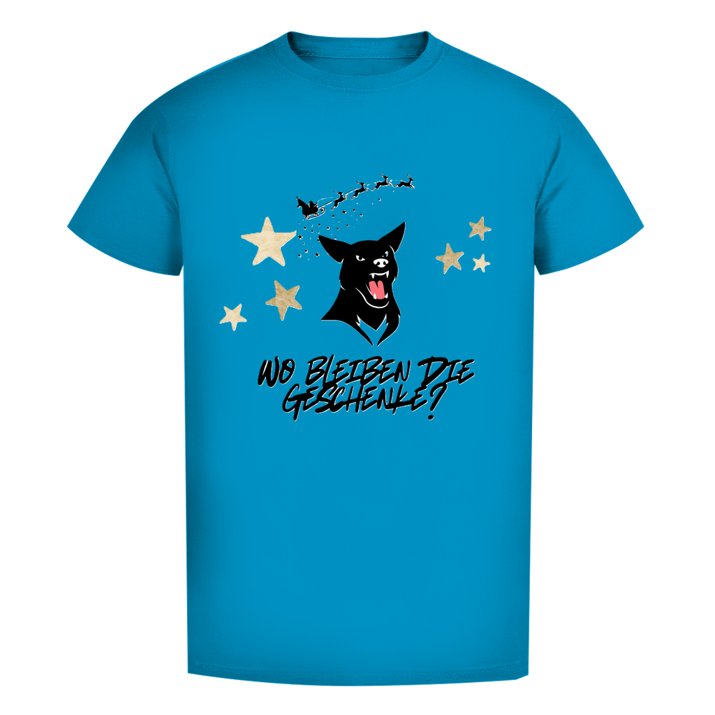 Herren Premium Bio T-Shirt Wo bleiben die Geschenke? Dog