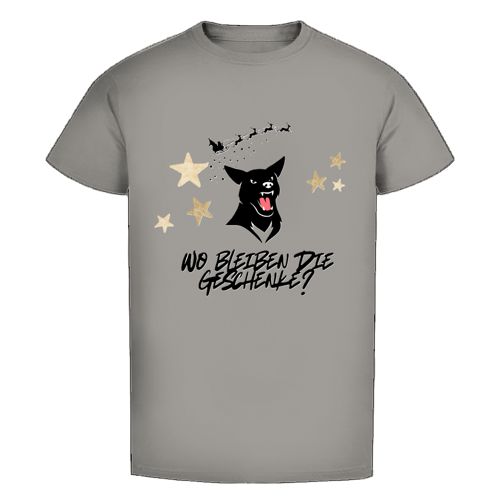 Herren Premium Bio T-Shirt Wo bleiben die Geschenke? Dog
