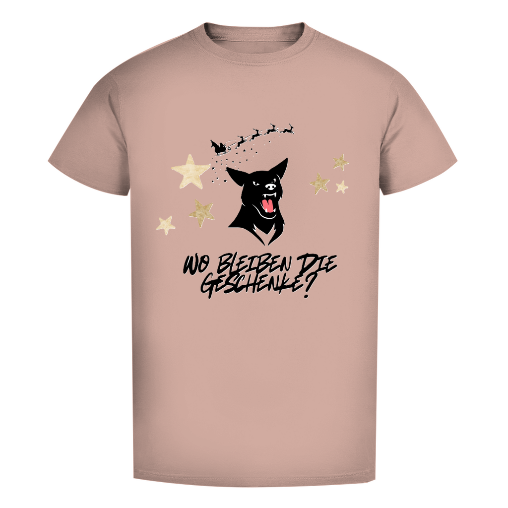 Herren Premium Bio T-Shirt Wo bleiben die Geschenke? Dog