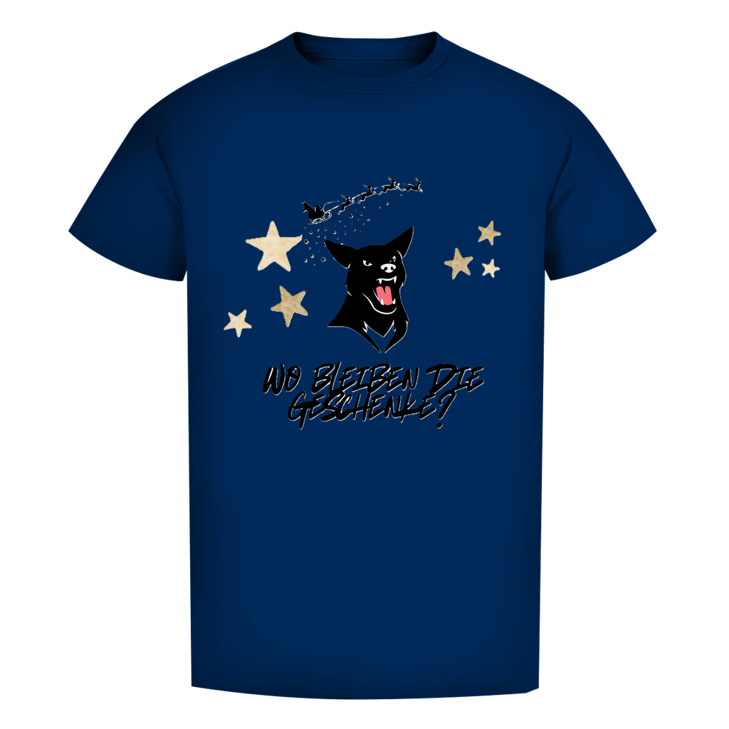 Herren Premium Bio T-Shirt Wo bleiben die Geschenke? Dog