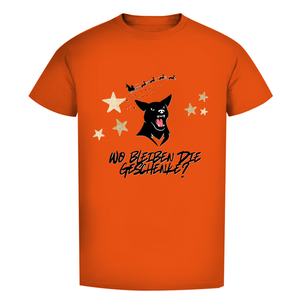Herren Premium Bio T-Shirt Wo bleiben die Geschenke? Dog