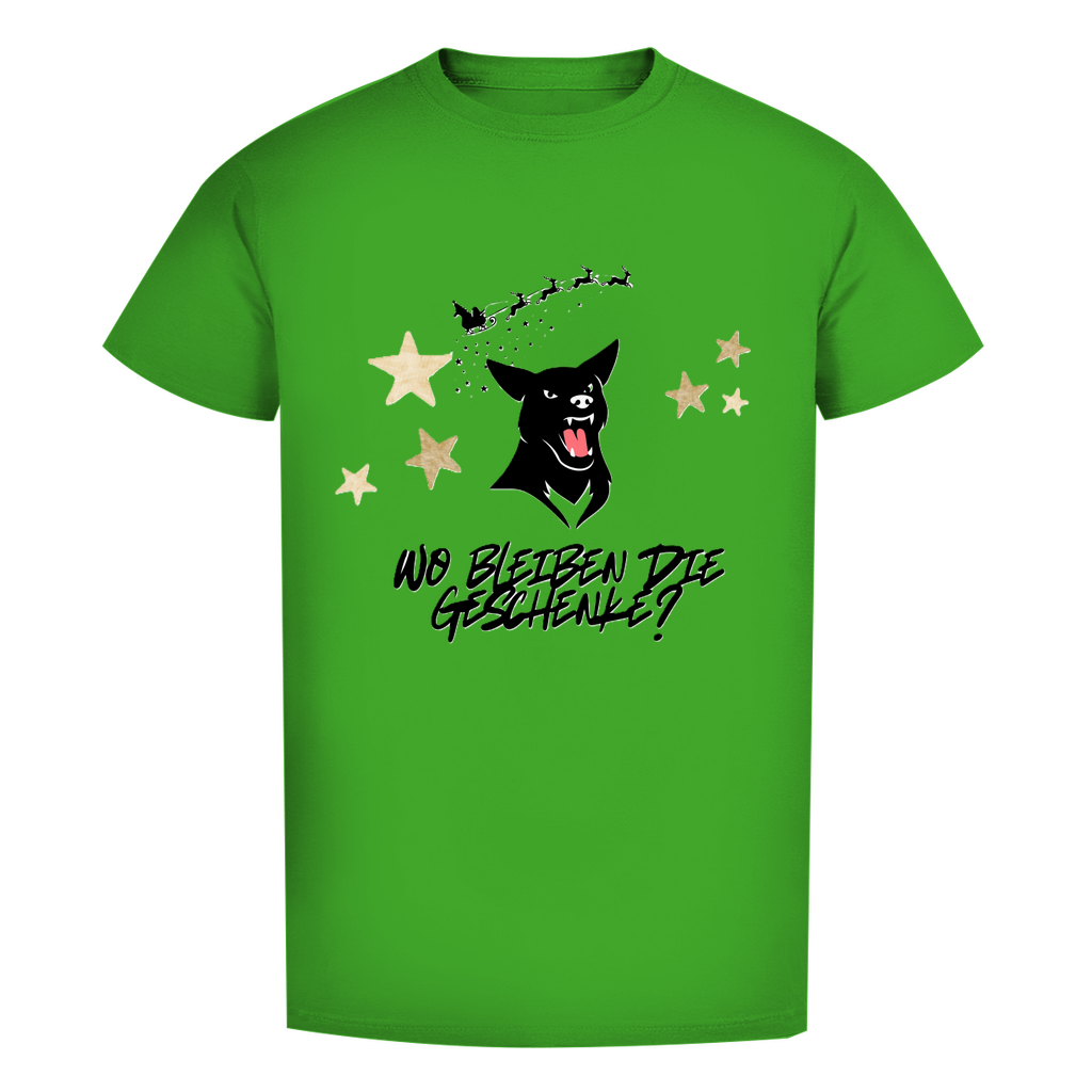 Herren Premium Bio T-Shirt Wo bleiben die Geschenke? Dog