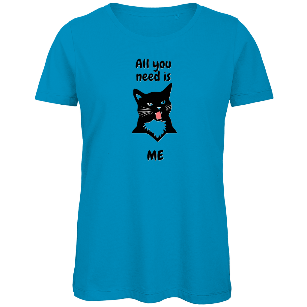 Damen Premium Bio T-Shirt AllYouNeedCat