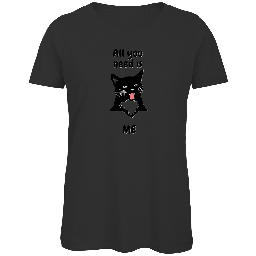 Damen Premium Bio T-Shirt AllYouNeedCat