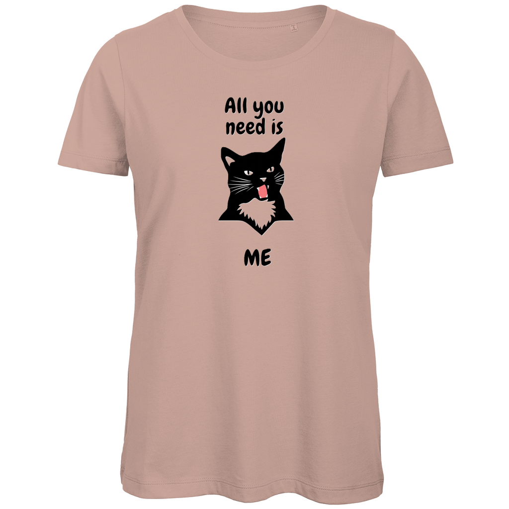 Damen Premium Bio T-Shirt AllYouNeedCat