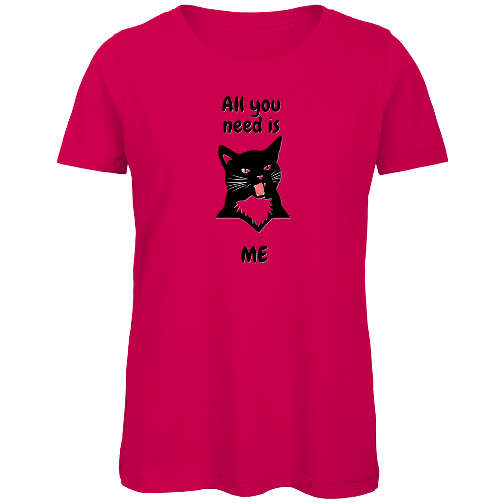 Damen Premium Bio T-Shirt AllYouNeedCat