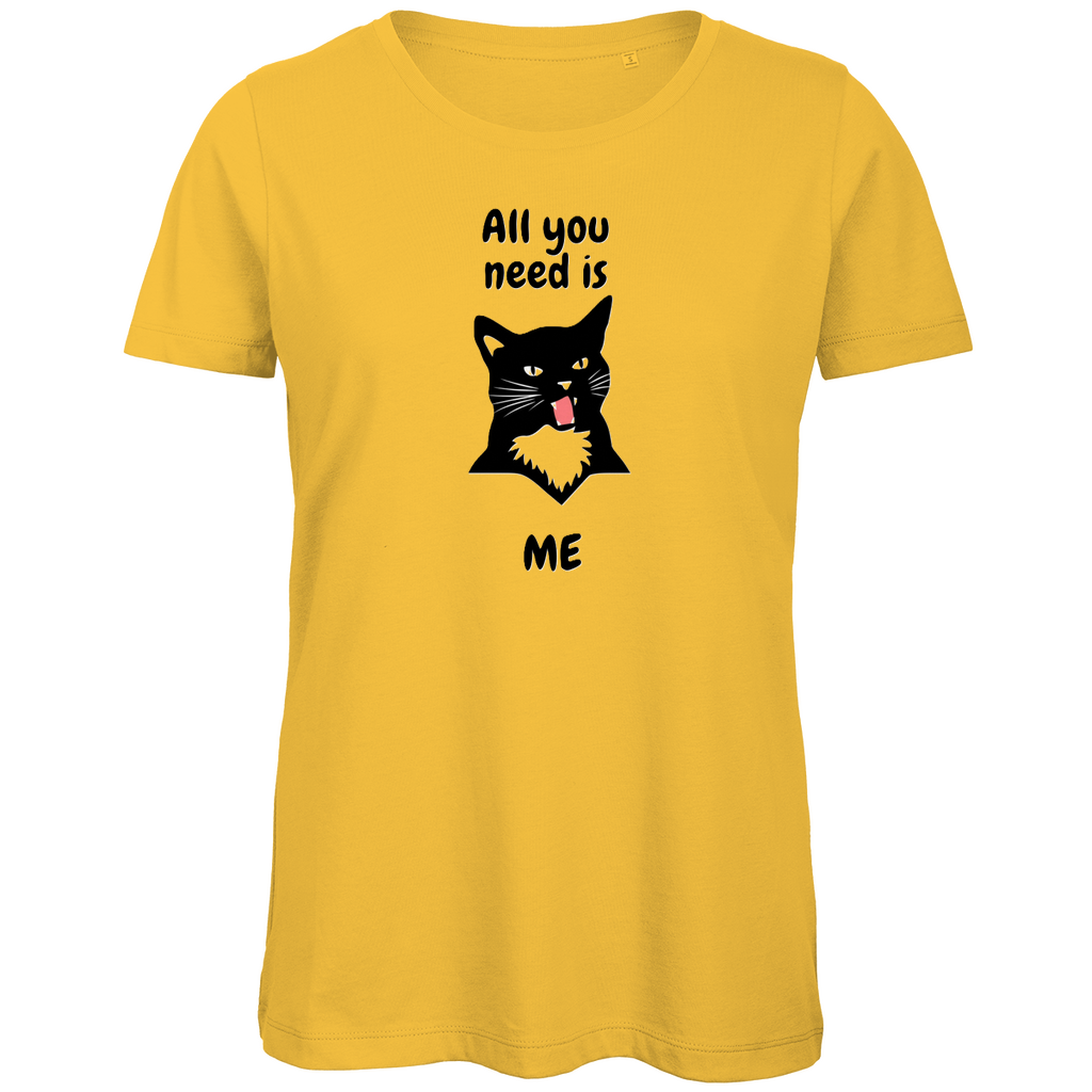 Damen Premium Bio T-Shirt AllYouNeedCat