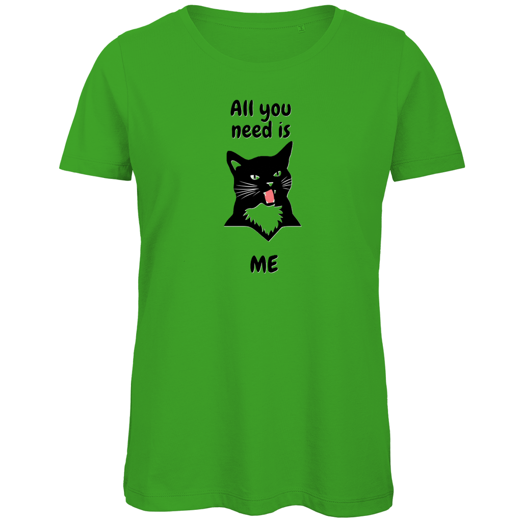 Damen Premium Bio T-Shirt AllYouNeedCat