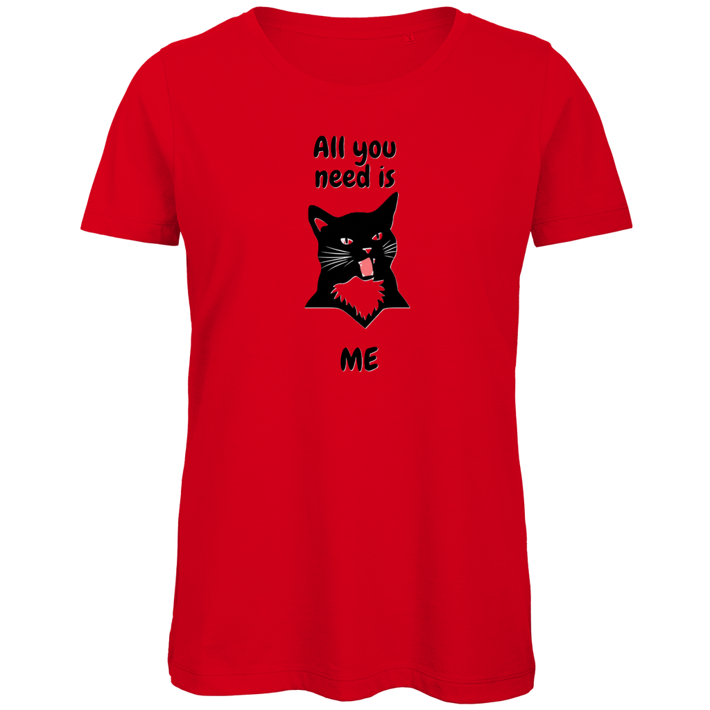 Damen Premium Bio T-Shirt AllYouNeedCat