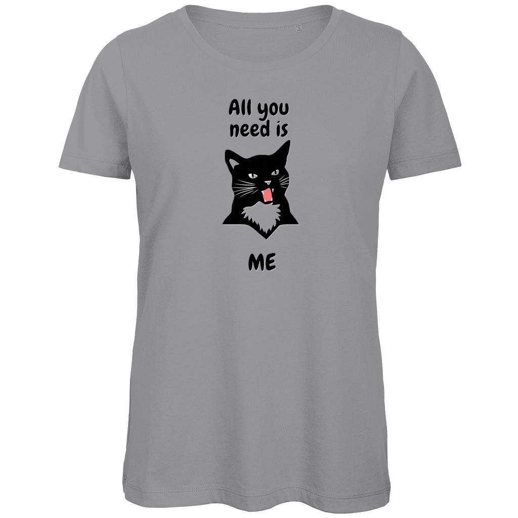 Damen Premium Bio T-Shirt AllYouNeedCat