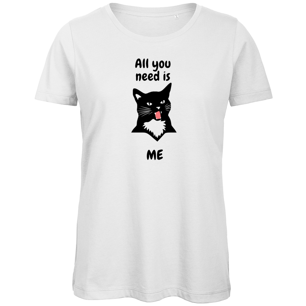 Damen Premium Bio T-Shirt AllYouNeedCat