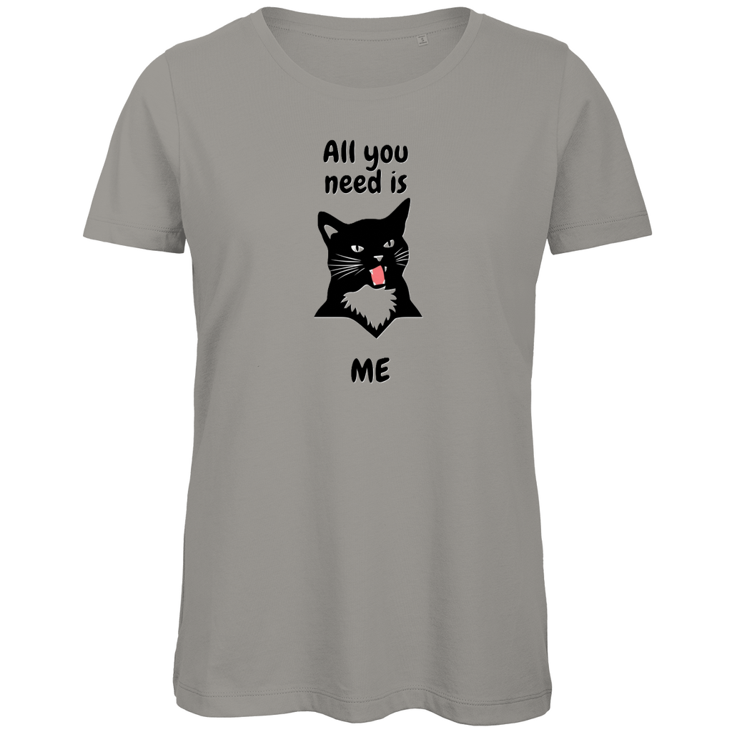 Damen Premium Bio T-Shirt AllYouNeedCat