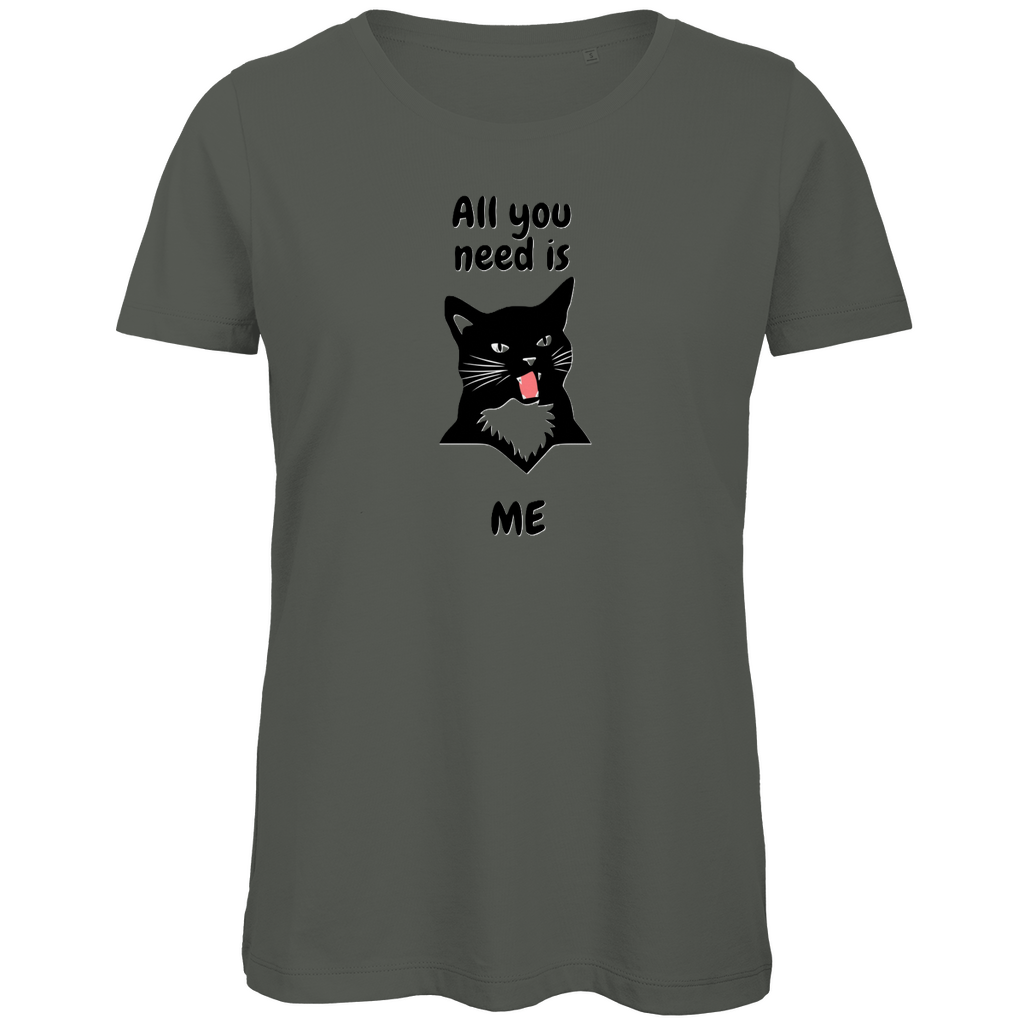 Damen Premium Bio T-Shirt AllYouNeedCat