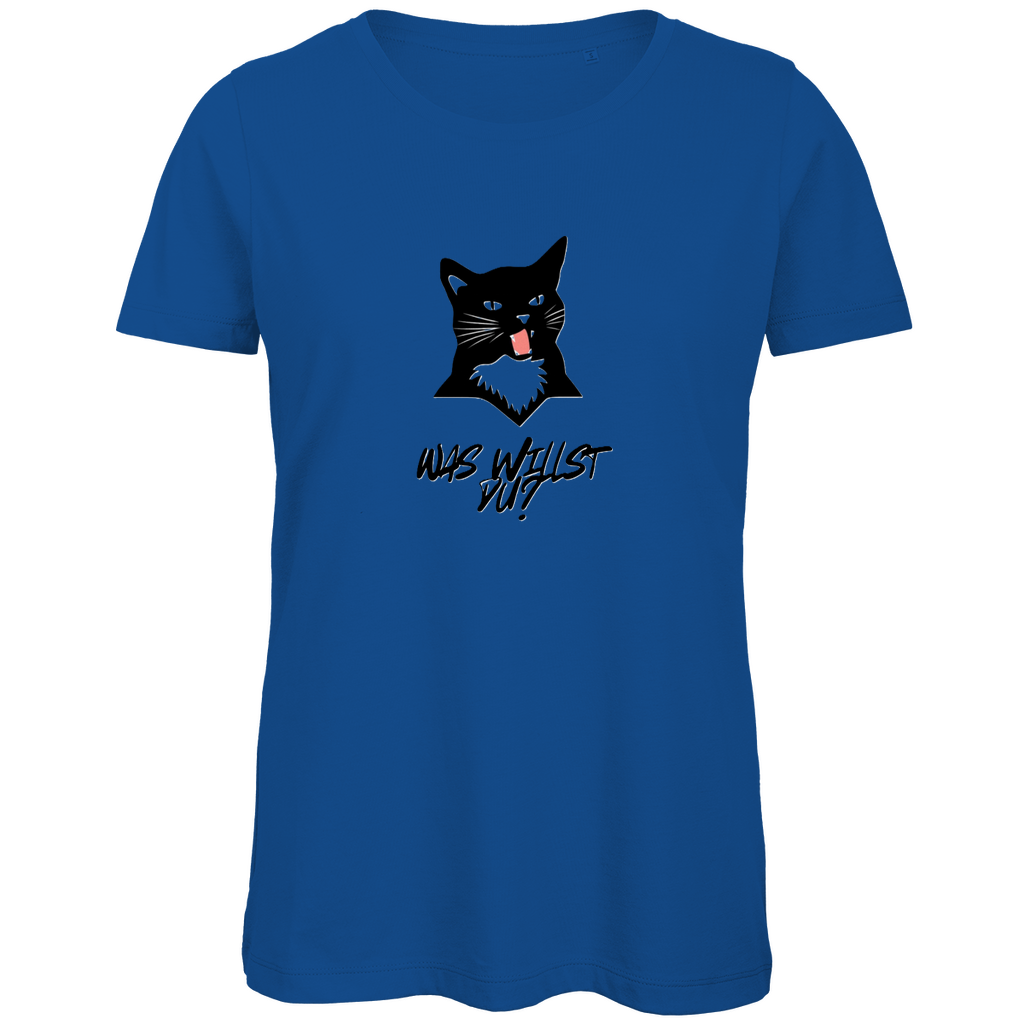 Damen Premium Bio T-Shirt WasWillstDuCat