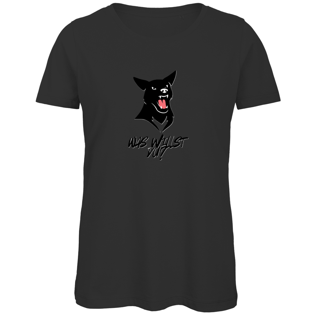 Damen Premium Bio T-Shirt WasWillstDuDog