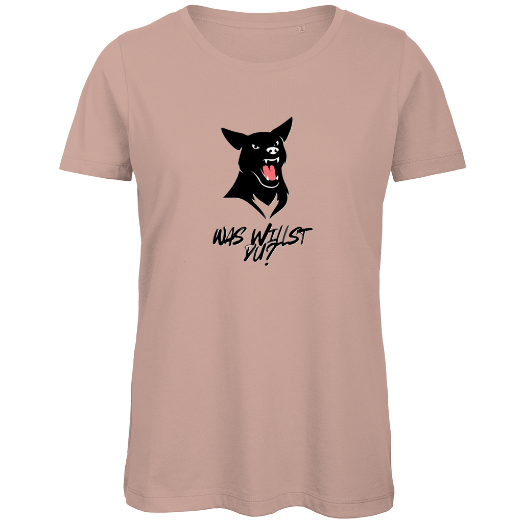 Damen Premium Bio T-Shirt WasWillstDuDog