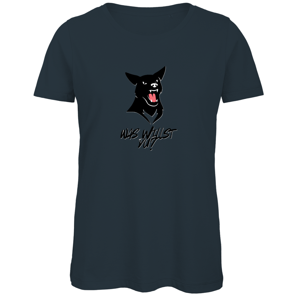 Damen Premium Bio T-Shirt WasWillstDuDog