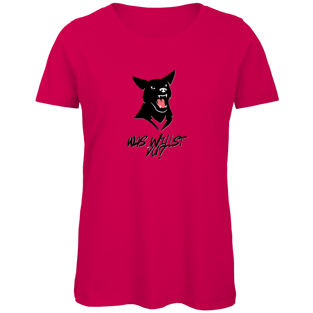 Damen Premium Bio T-Shirt WasWillstDuDog
