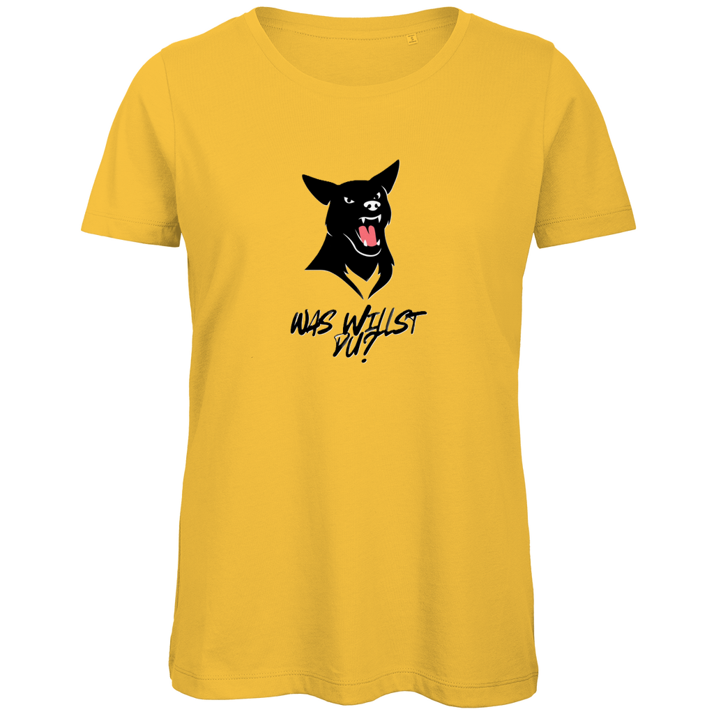 Damen Premium Bio T-Shirt WasWillstDuDog