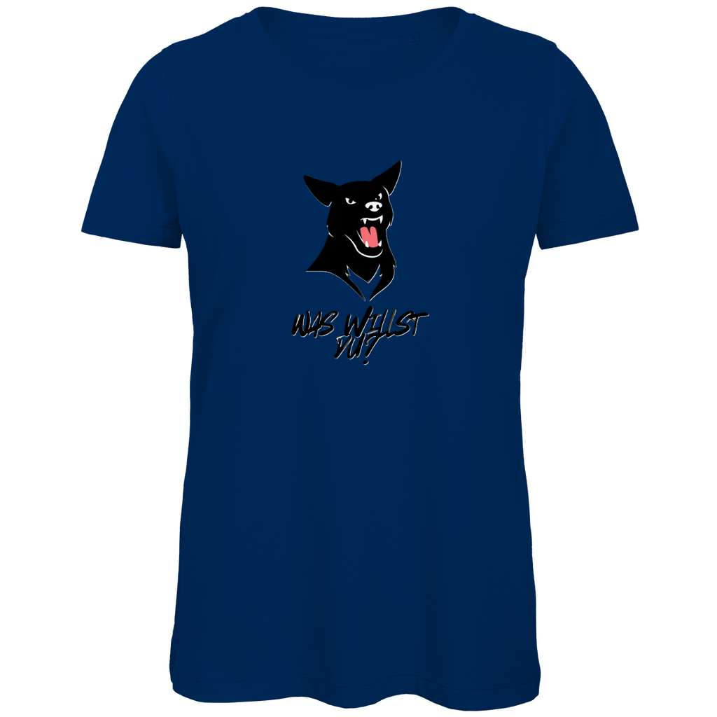 Damen Premium Bio T-Shirt WasWillstDuDog
