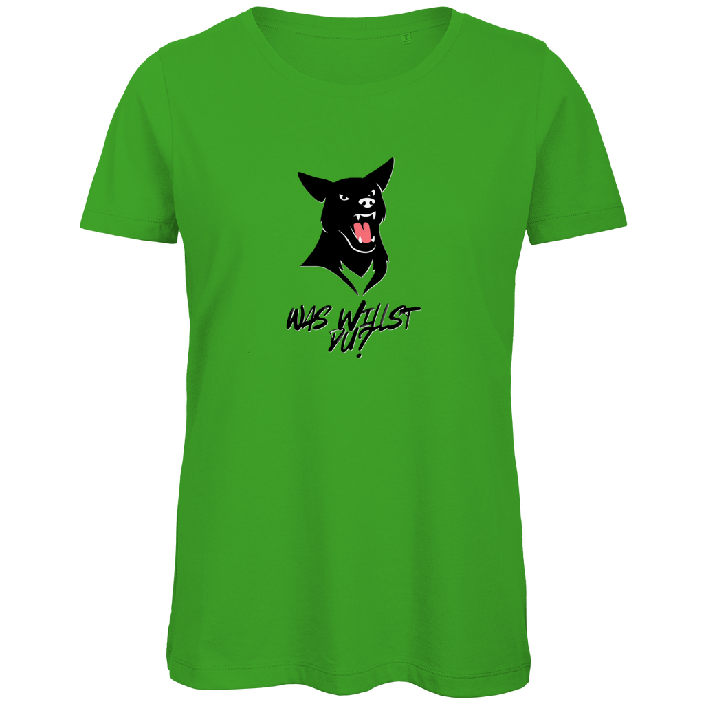 Damen Premium Bio T-Shirt WasWillstDuDog