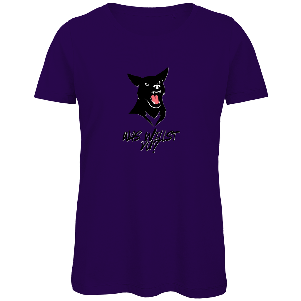 Damen Premium Bio T-Shirt WasWillstDuDog