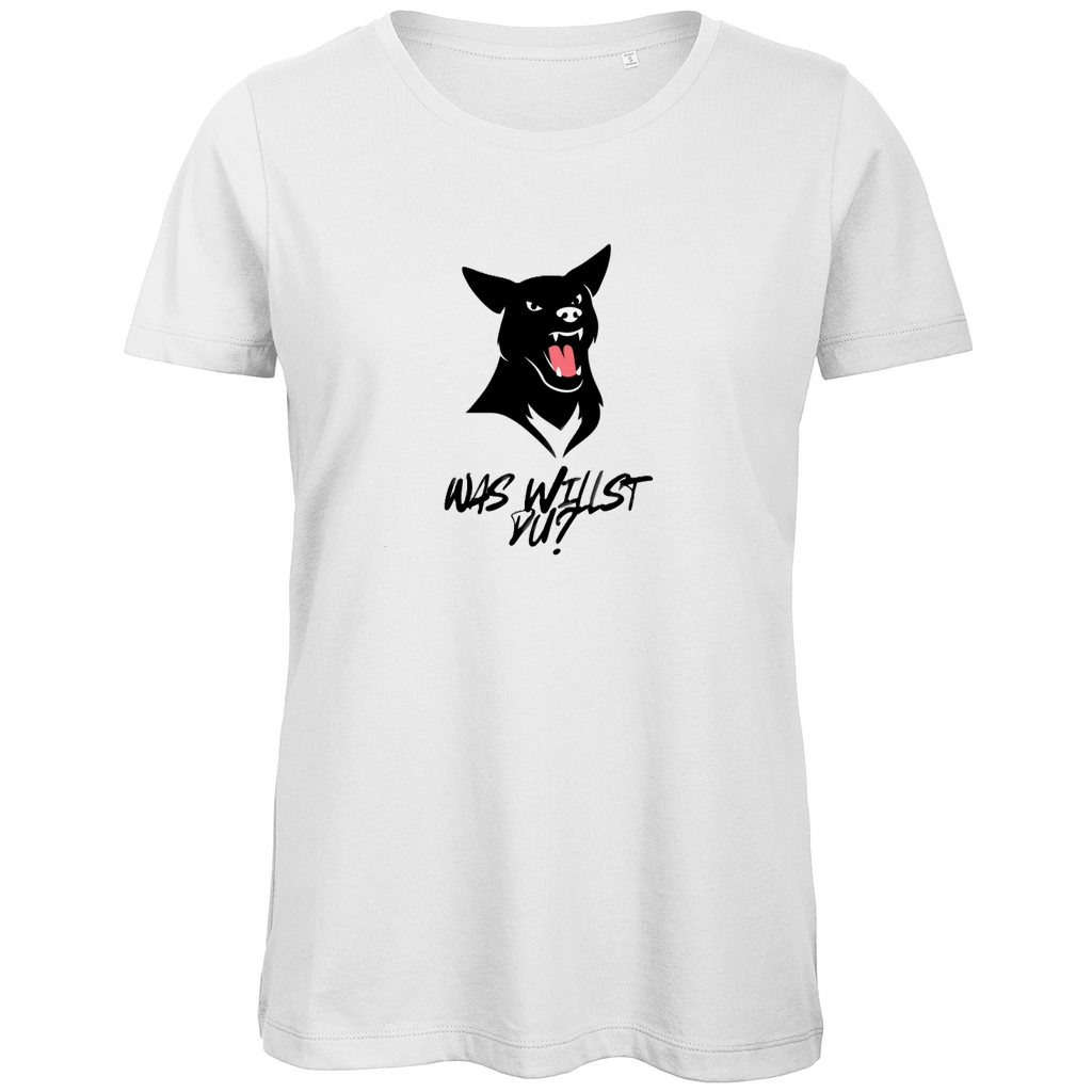 Damen Premium Bio T-Shirt WasWillstDuDog