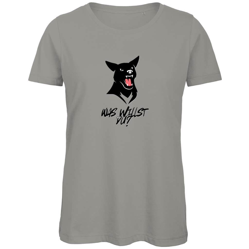 Damen Premium Bio T-Shirt WasWillstDuDog