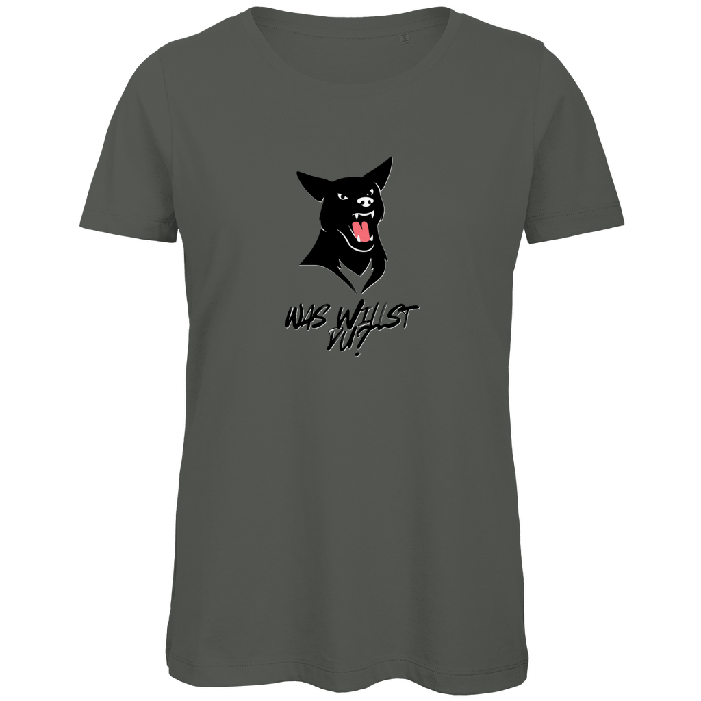 Damen Premium Bio T-Shirt WasWillstDuDog