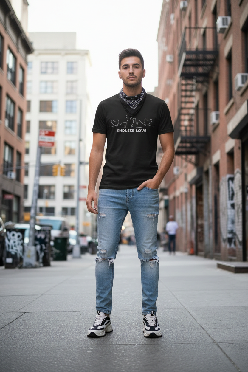 Herren Premium Bio T-Shirt Endless Love 2