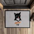 Fußmatte mit Gummirand Geh weg Cat