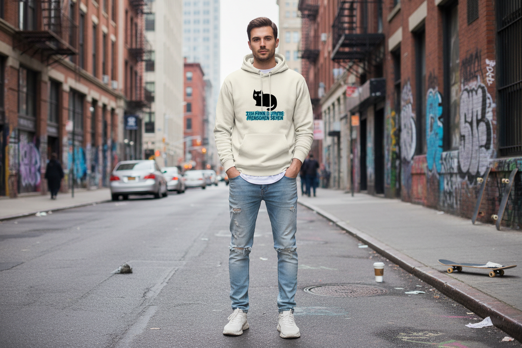 Herren Premium Bio Hoodie Dumme Menschen