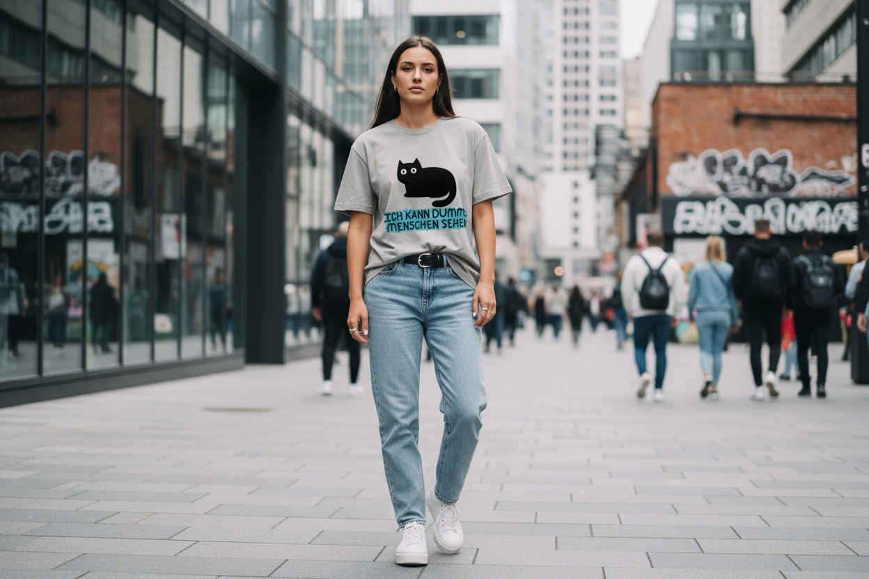 Oversize T-Shirt Dumme Menschen