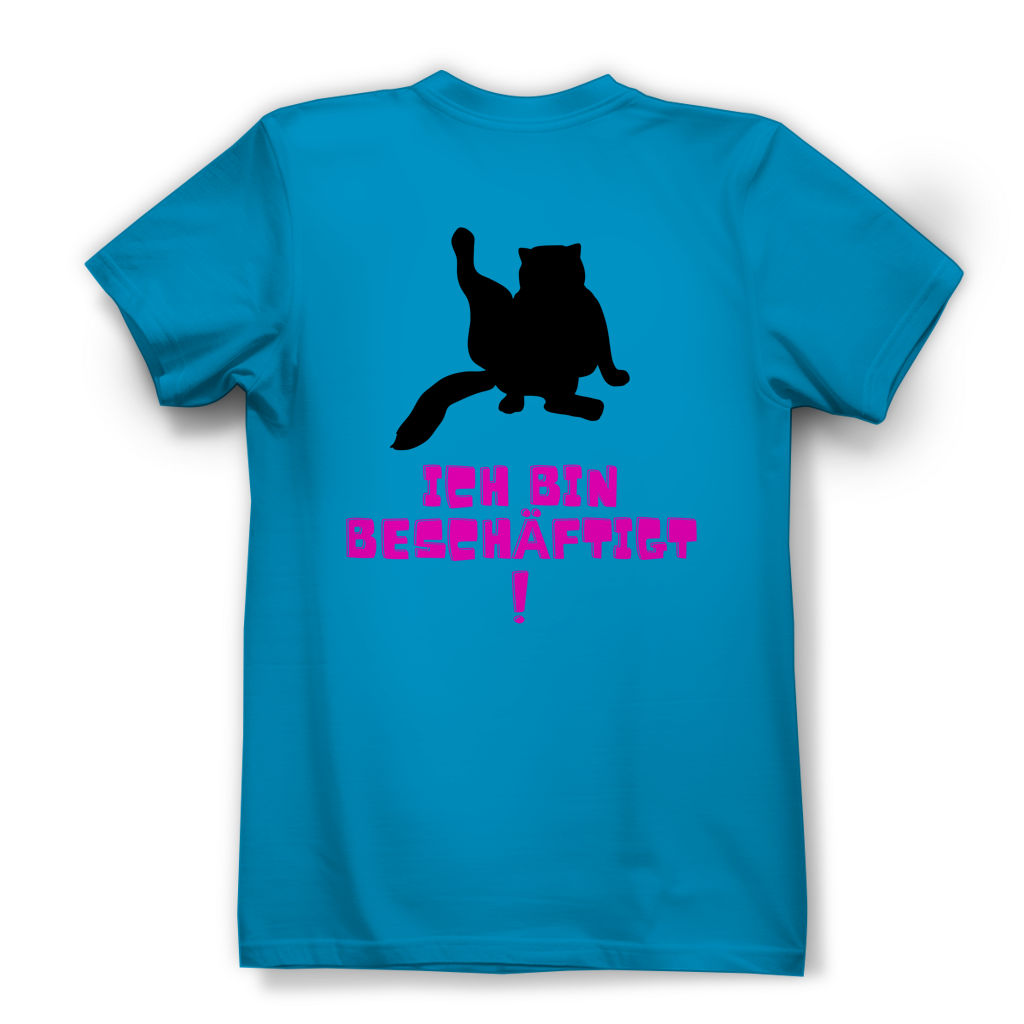 Damen Premium Bio T-Shirt Bin beschäftigt