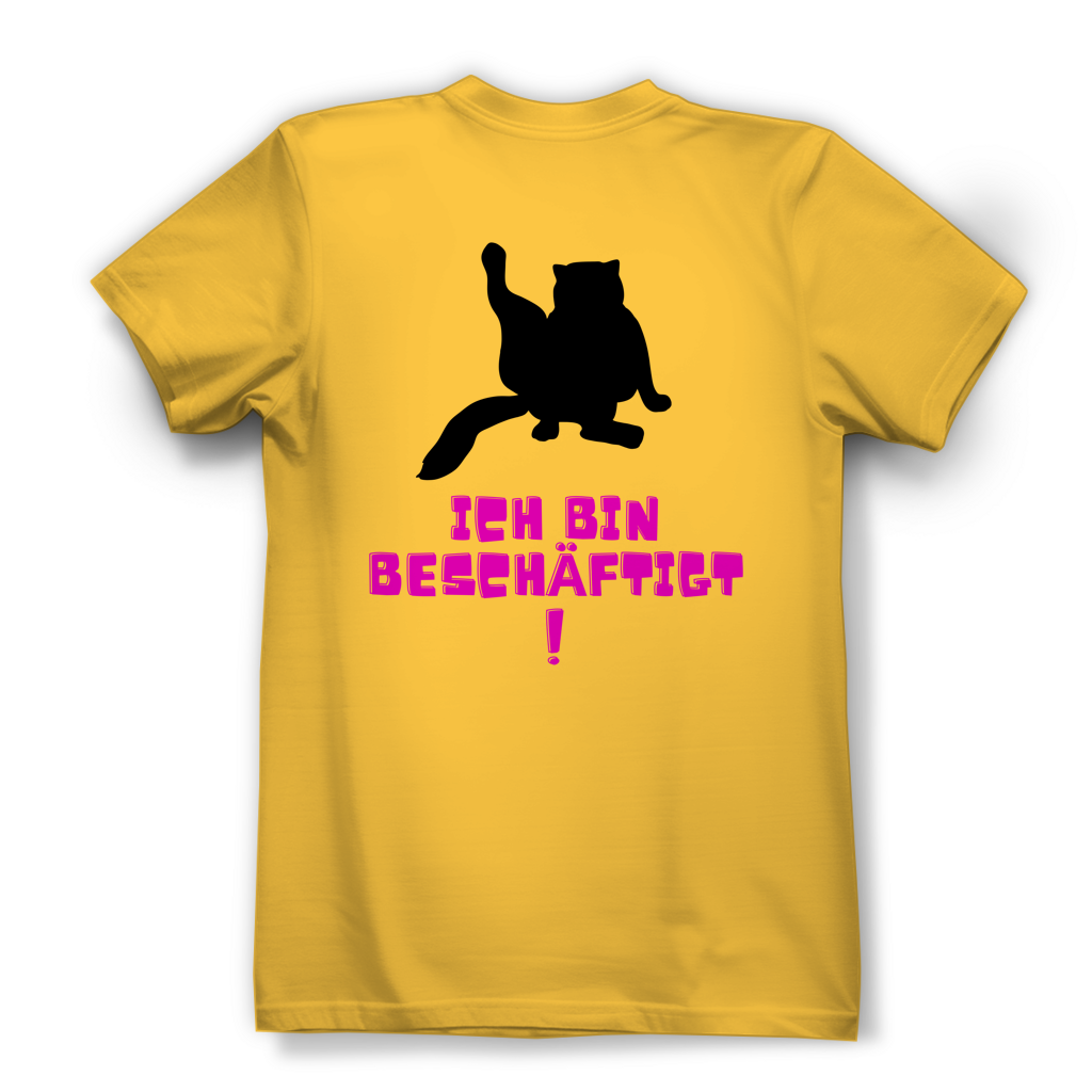 Damen Premium Bio T-Shirt Bin beschäftigt