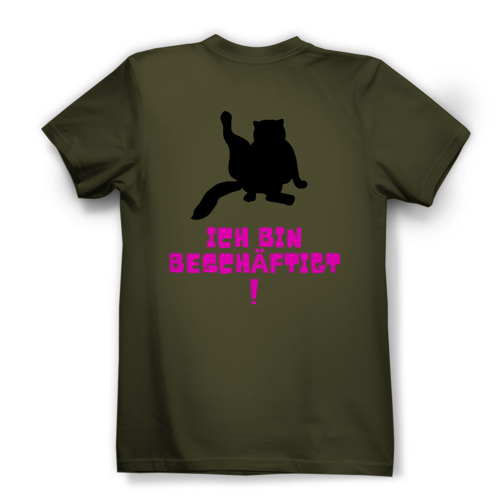 Damen Premium Bio T-Shirt Bin beschäftigt