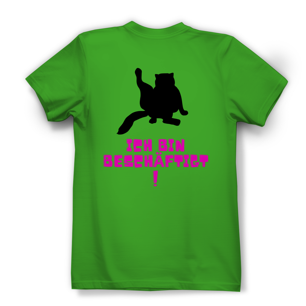 Damen Premium Bio T-Shirt Bin beschäftigt