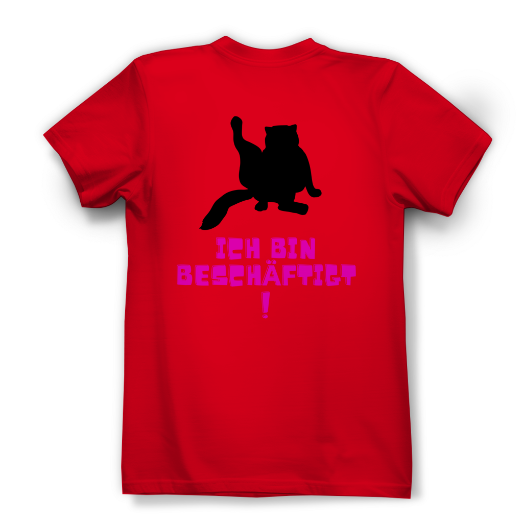 Damen Premium Bio T-Shirt Bin beschäftigt