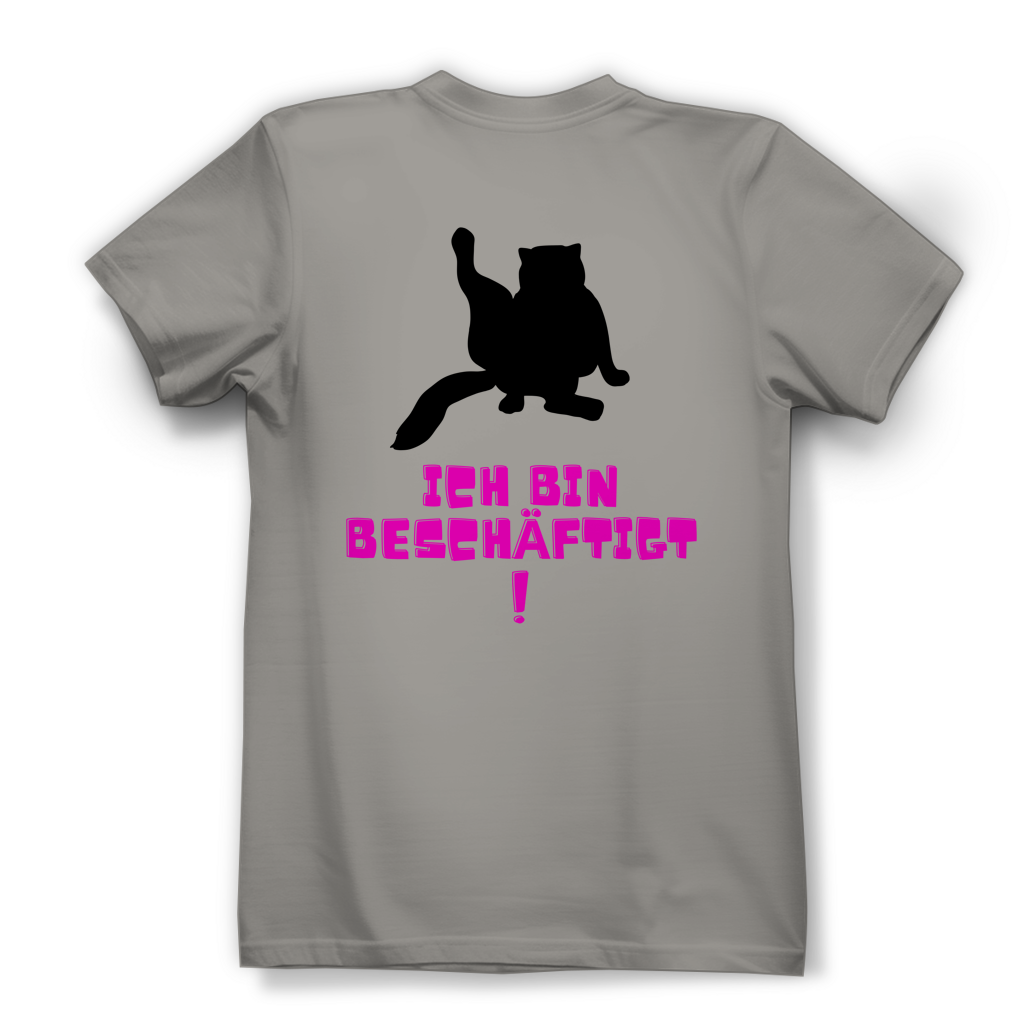 Damen Premium Bio T-Shirt Bin beschäftigt