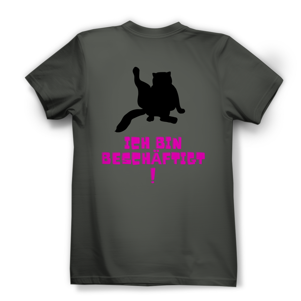 Damen Premium Bio T-Shirt Bin beschäftigt